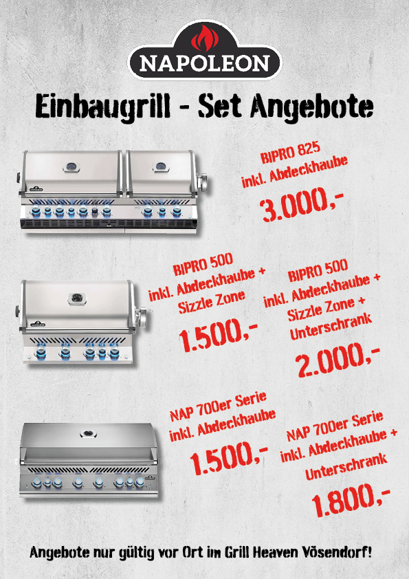 Einbaugrill Aktion Napoleon