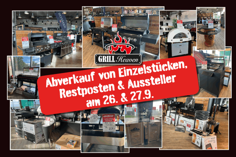 Abverkauf im Grill Heaven – 26. & 27. September!