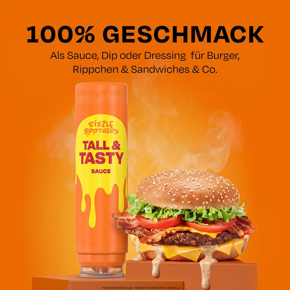 SizzleBrothers Tall & Tasty Sauce | 500 ml 499g