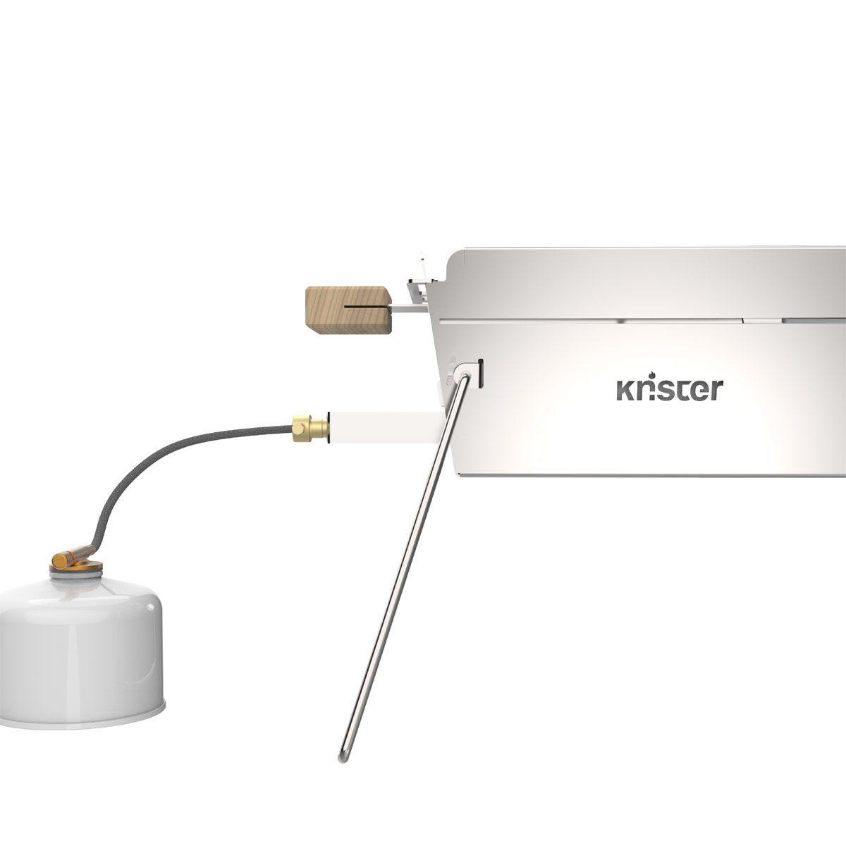 Knister Gasgrill Hero – tragbarer Dual Fuel Edelstahl-Grill Knister Gasgrill Hero – tragbarer Dual Fuel Edelstahl-Grill