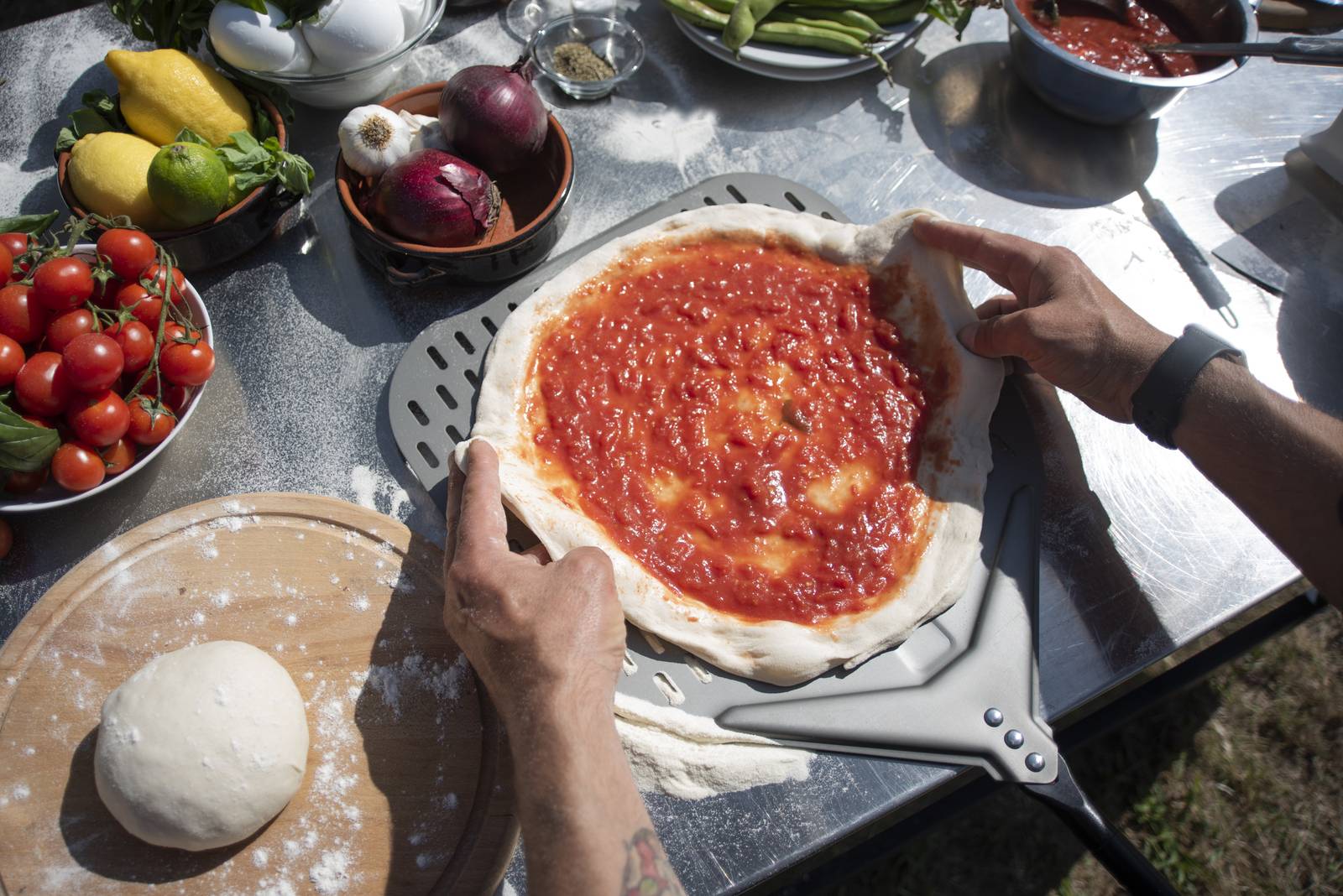 Alfa Forni Pizzaschaufel perforiert 30 cm / 145 cm