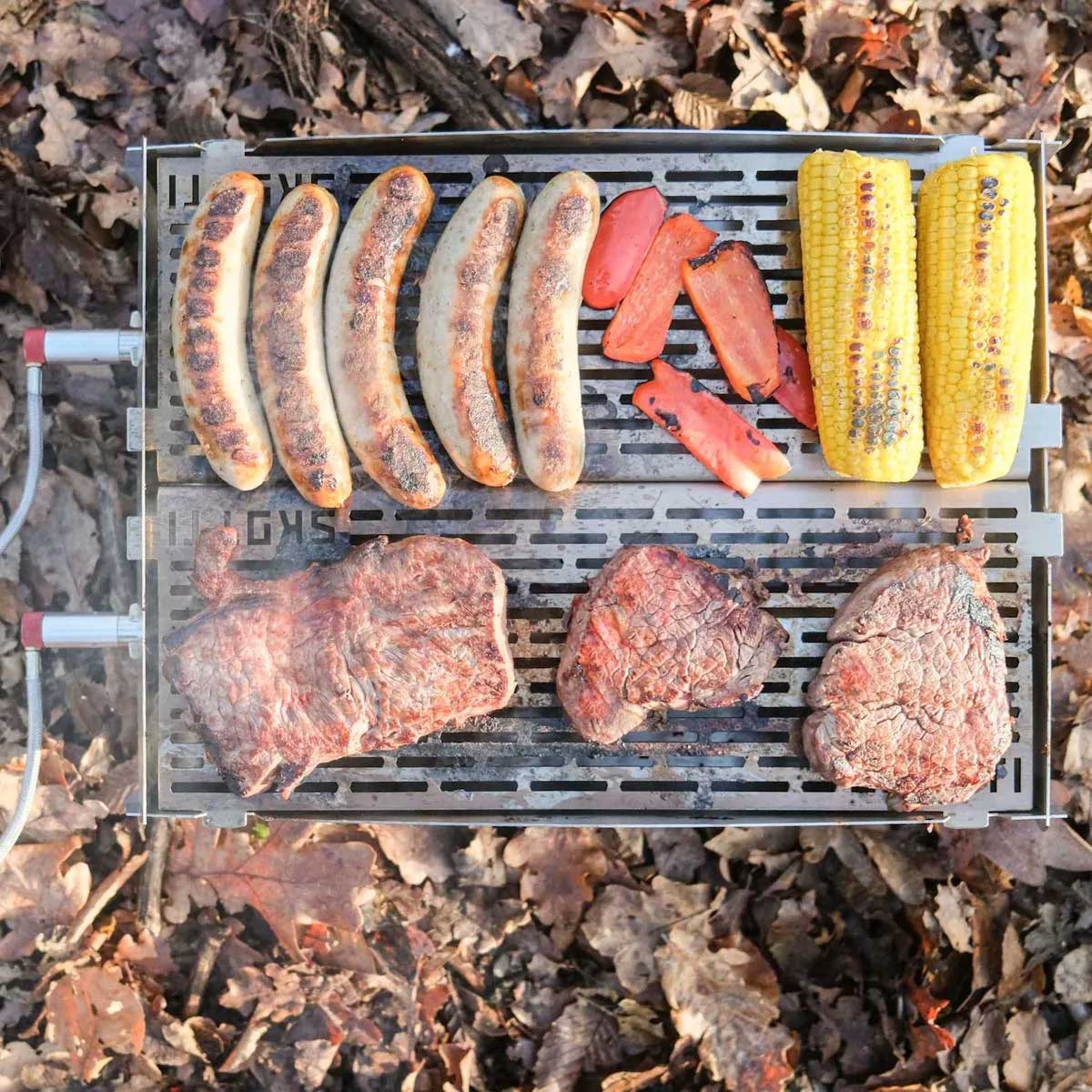 Skotti Grill Max – Steckbarer Edelstahl Gasgrill XL