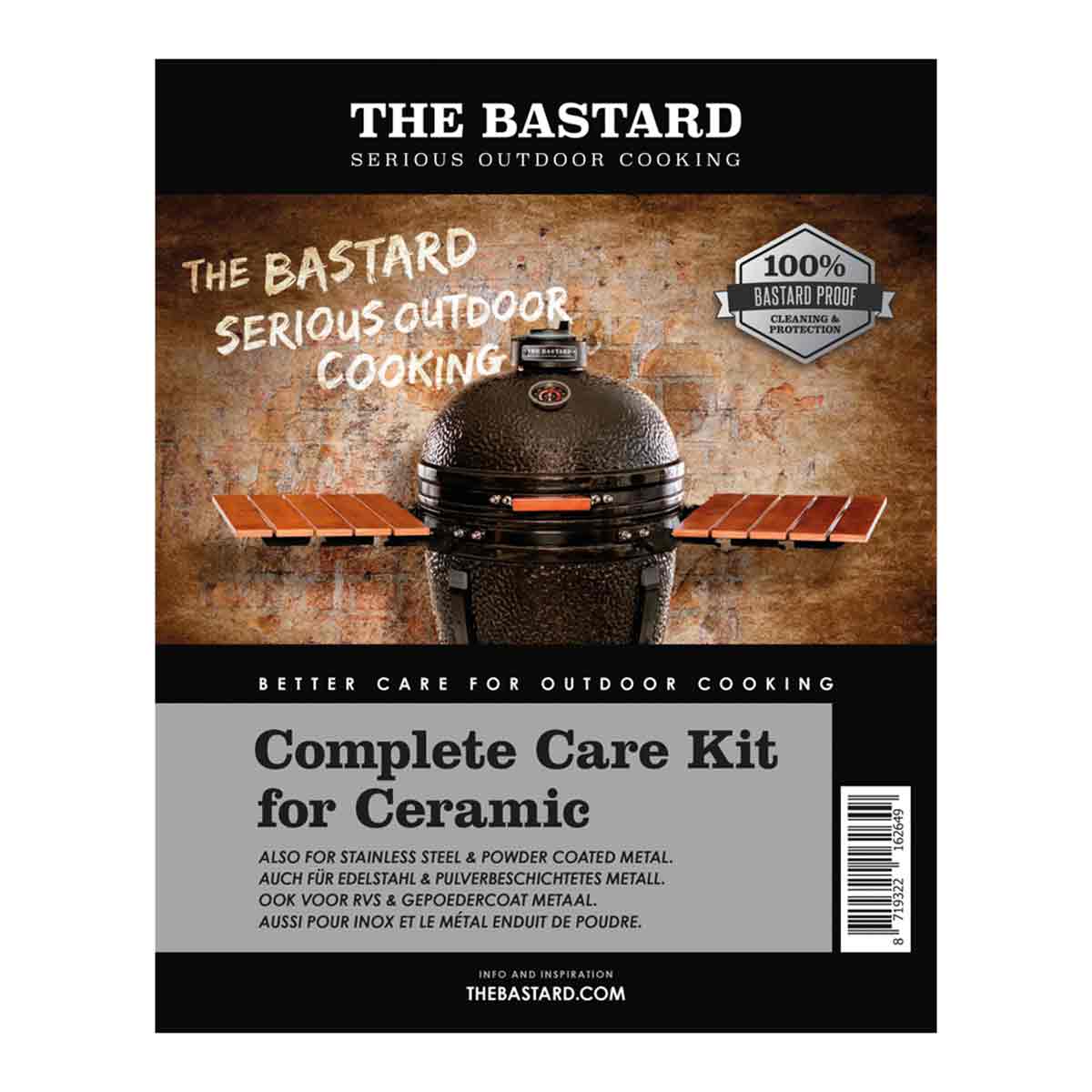 The Bastard Reinigungsset Keramik, 2x 500 ml