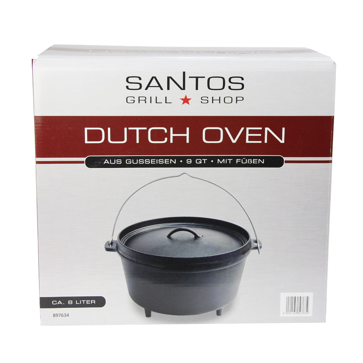 YOUCAMP Dutch Oven DRYCLIP 8,5 - 3er Set Abstandshalter für Feuertöpfe aus  Gusseisen