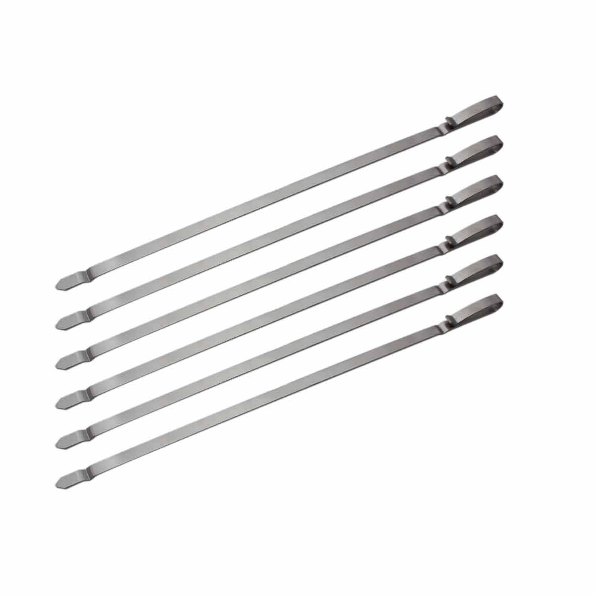 SANTOS Windschild für Seitenbrenner der SANTOS S-Serie & E-Serie mit XXL Spießen, Edelstahl SANTOS Windschild für Seitenbrenner der SANTOS S-Serie & E-Serie mit XXL Spießen, Edelstahl