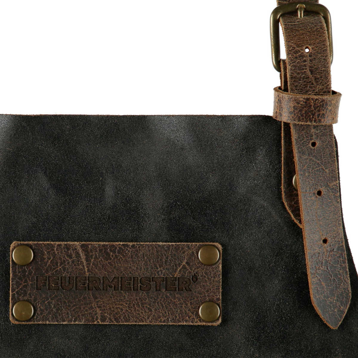 FM Lederschrze braun Gr. 3 mit Taschen FM Lederschrze braun Gr. 3 mit Taschen