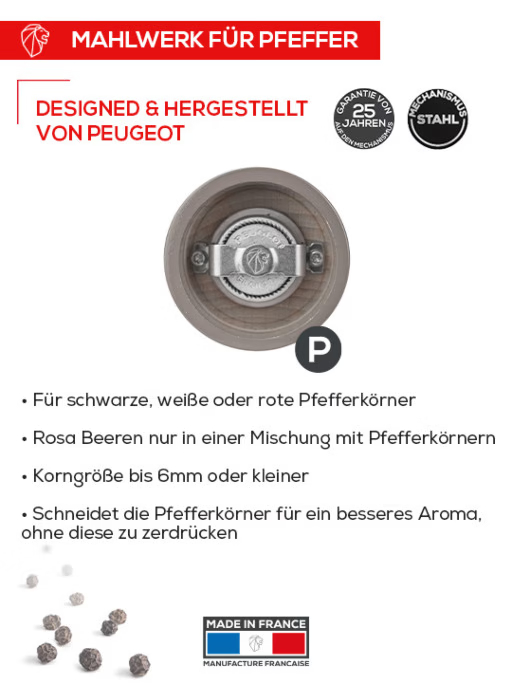 BISTRORAMA Pfeffermühle taupegrau 10 cm
