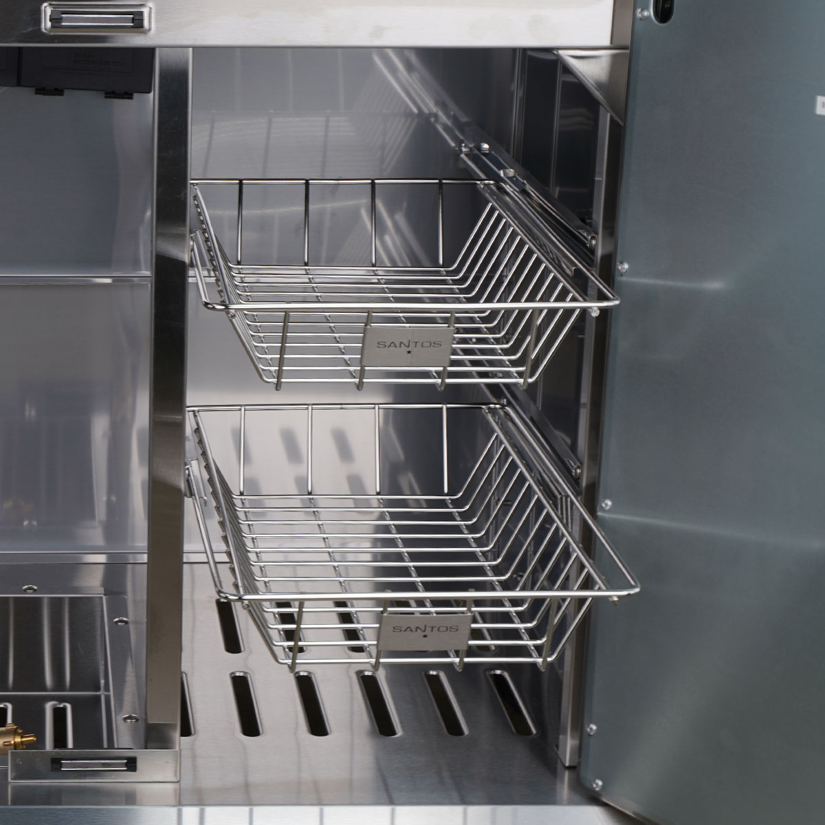 SANTOS S-418 Pro TST | ausziehbare Edelstahl Gitterkörbe SANTOS S-418 Pro TST | ausziehbare Edelstahl Gitterkörbe