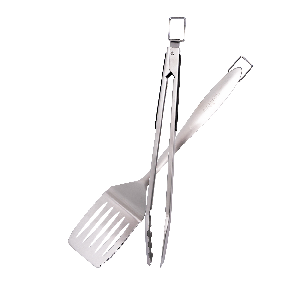 SANTOS S-518 Pro Schwarz | Seiten- & Heckbrenner | Ready2Grill Bundle