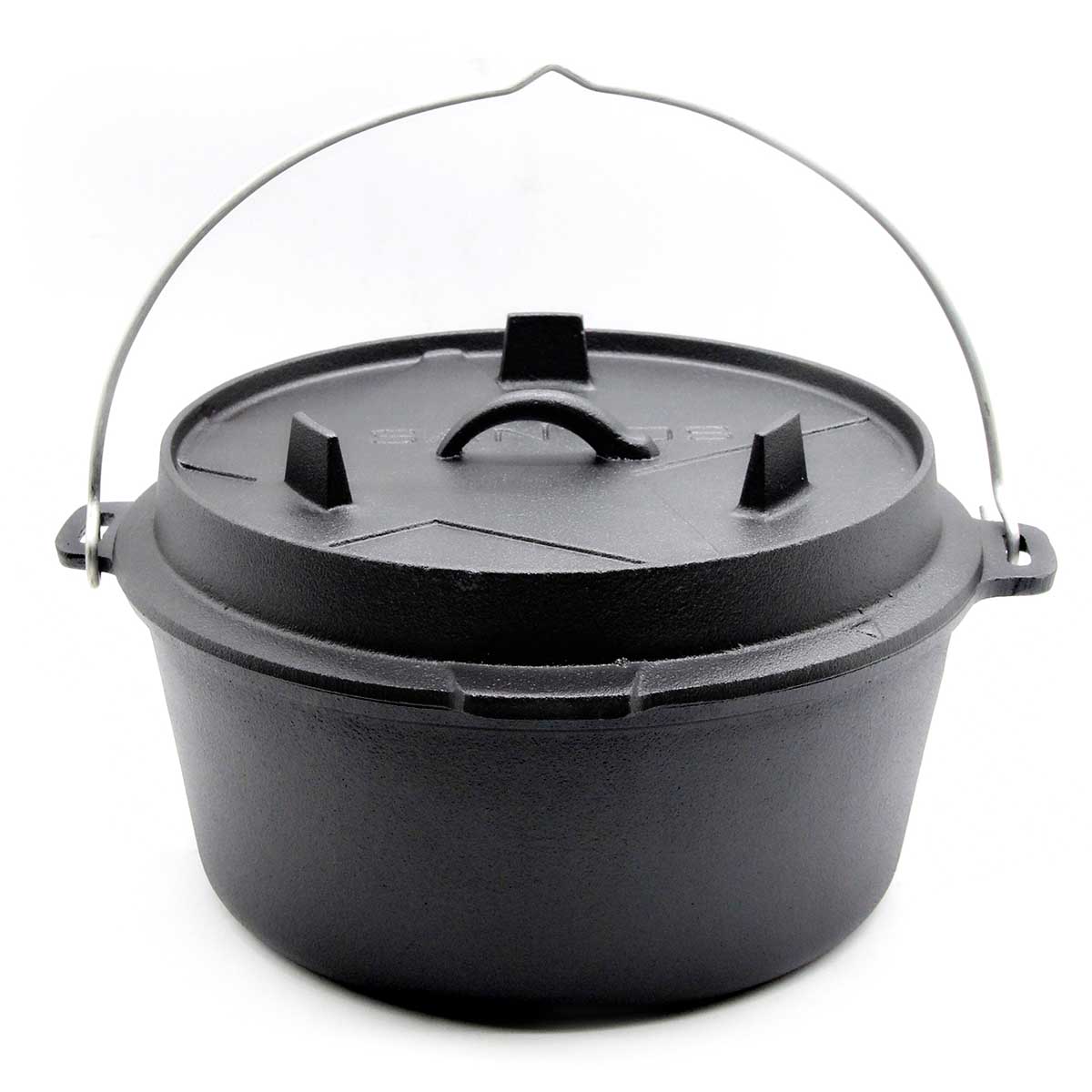 SANTOS Dutch Oven Feuertopf Schmortopf Camp Oven ca. 8 Liter / 9 Qt (ohne Füße) SANTOS Dutch Oven Feuertopf Schmortopf Camp Oven ca. 8 Liter / 9 Qt (ohne Füße)