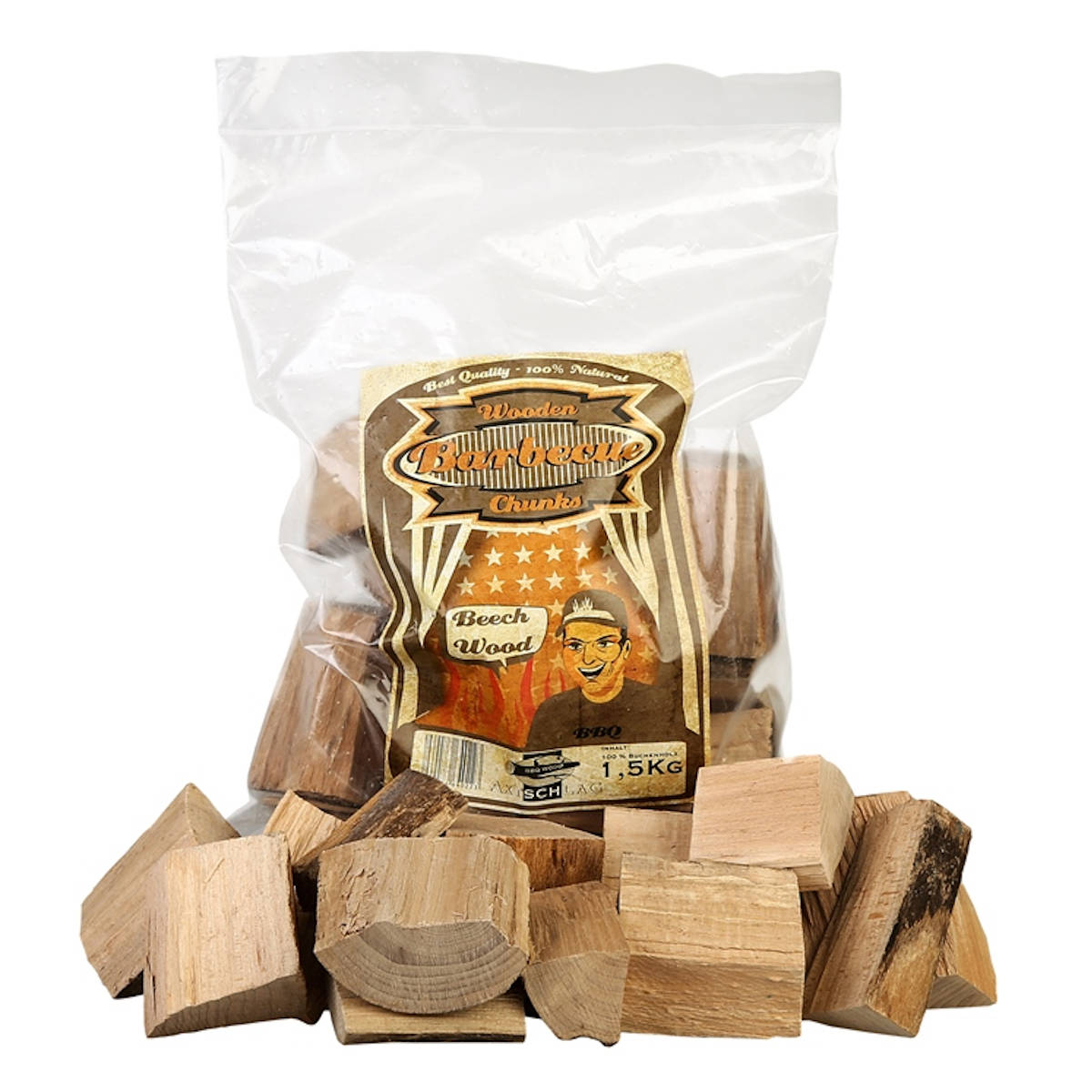 Axtschlag Wood Chunks Erle, 1,5 kg