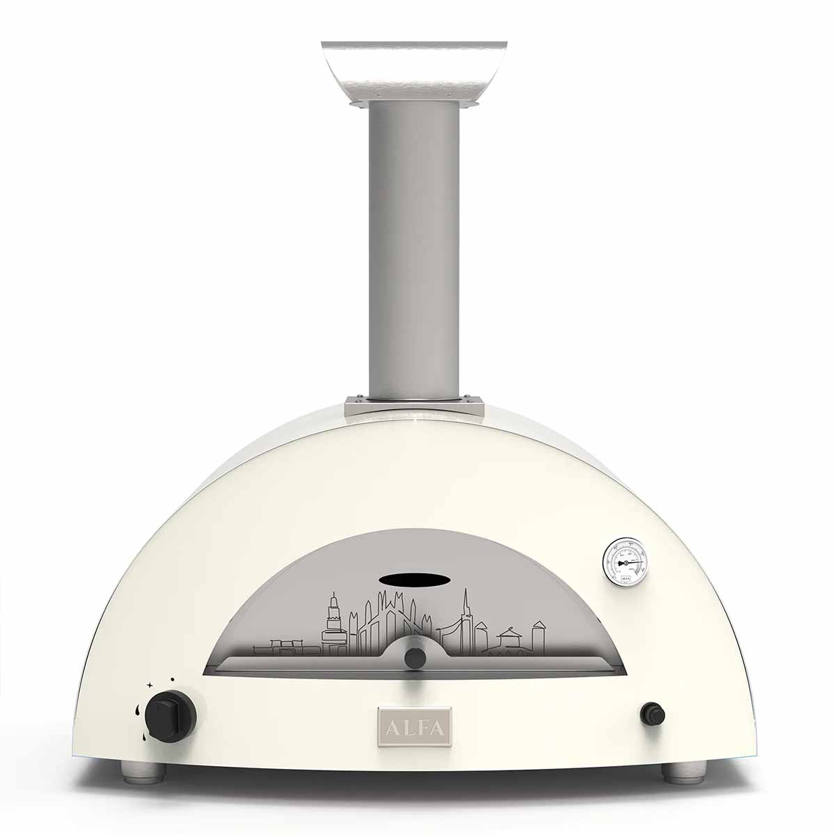 Alfa Forni Moderno | 2 Pizze | Limited Edition Milano Weiss