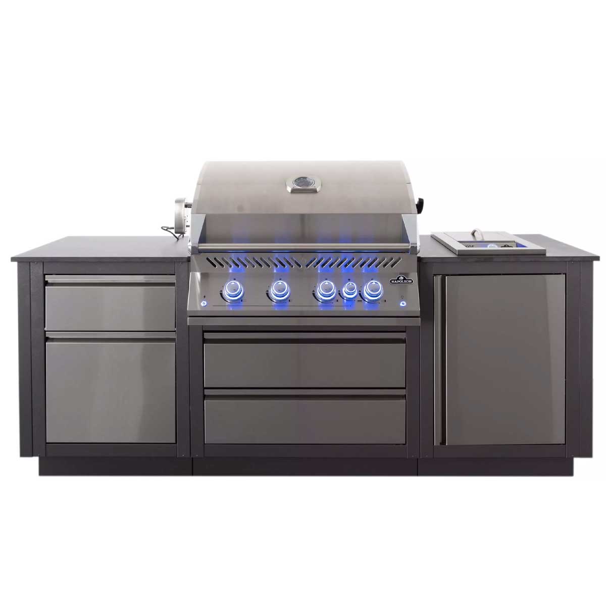 Napoleon Oasis Compact 105 Outdoor Küche mit Einbaugrill BIG32 und Sizzle Zone