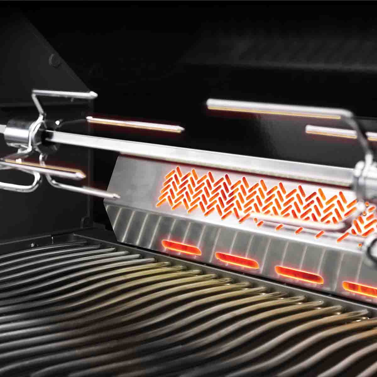 Napoleon Einbau Gasgrill Prestige PRO 500 | Edelstahl | Erdgas inkl. Drehspieß