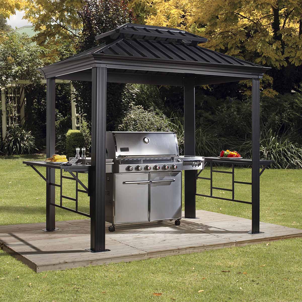SOJAG Messina BBQ Pavillon, 292 x 179 cm, Anthrazit