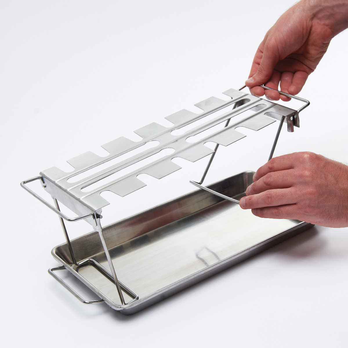 Broil King Edelstahl Wing Rack zusammenklappbar Broil King Edelstahl Wing Rack zusammenklappbar
