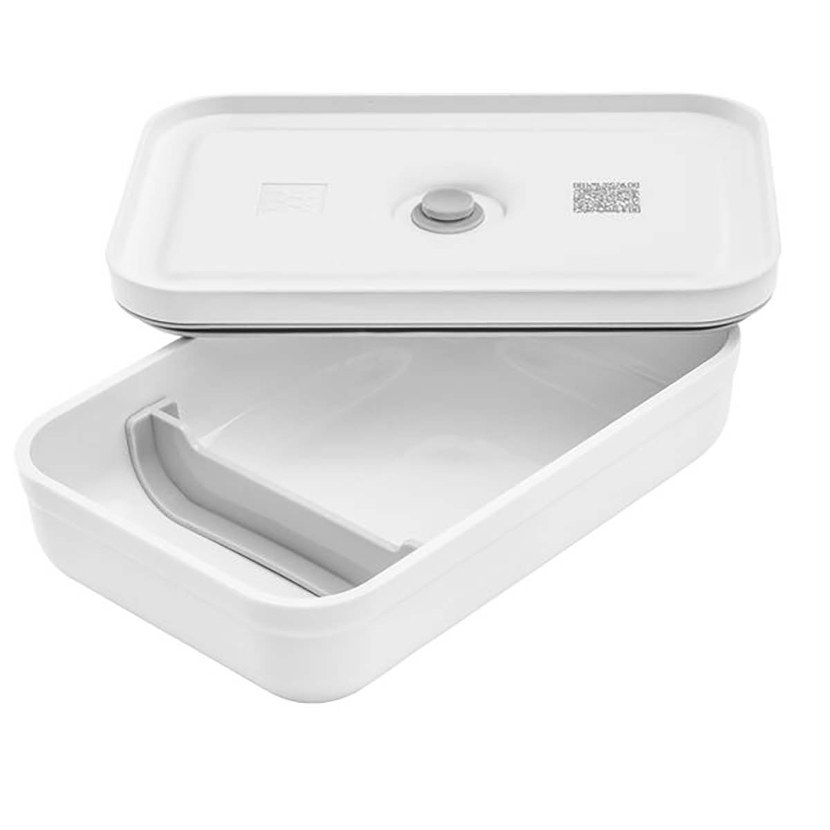 ZWILLING FRESH & SAVE Vakuum Lunchbox L | flach | Kunststoff | Weiß-grau