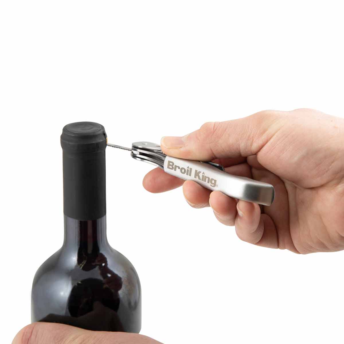 Broil King Korkenzieher | Edelstahl, in Verwendung