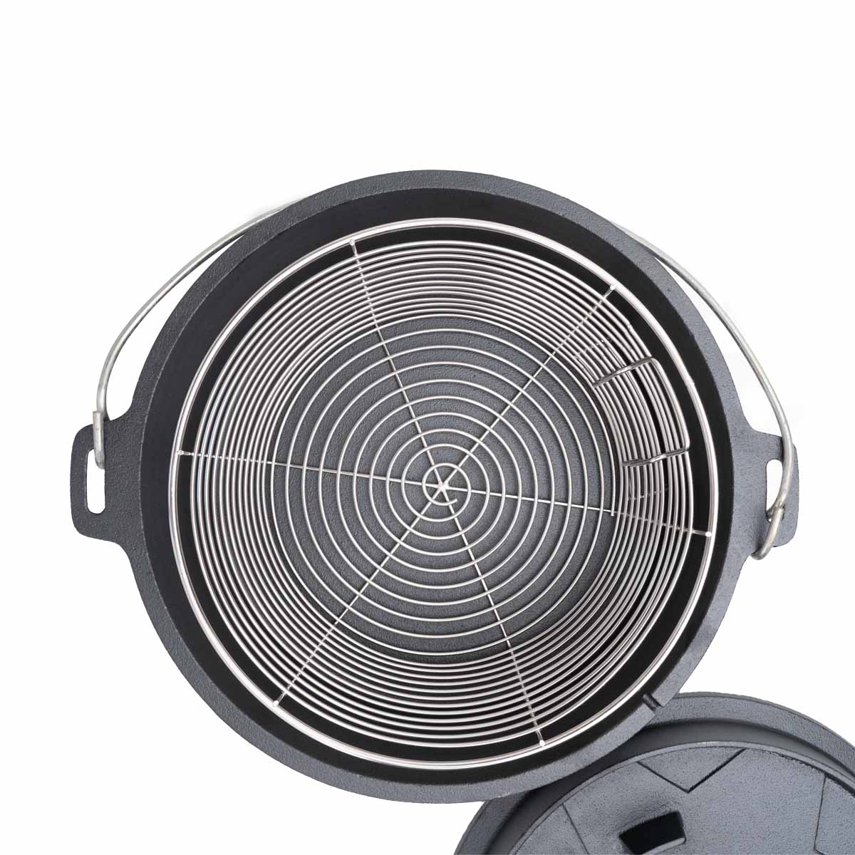 SANTOS Dutch Oven 6qt ohne Füsse mit Frittierkorb