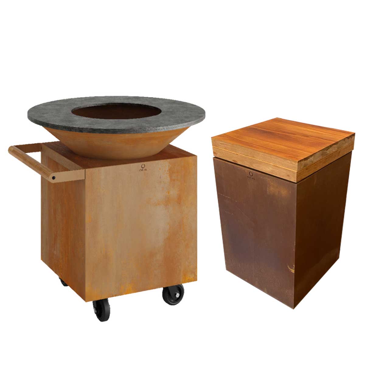 OFYR Classic Corten 100 Upgrade Set PRO Teakholz Top