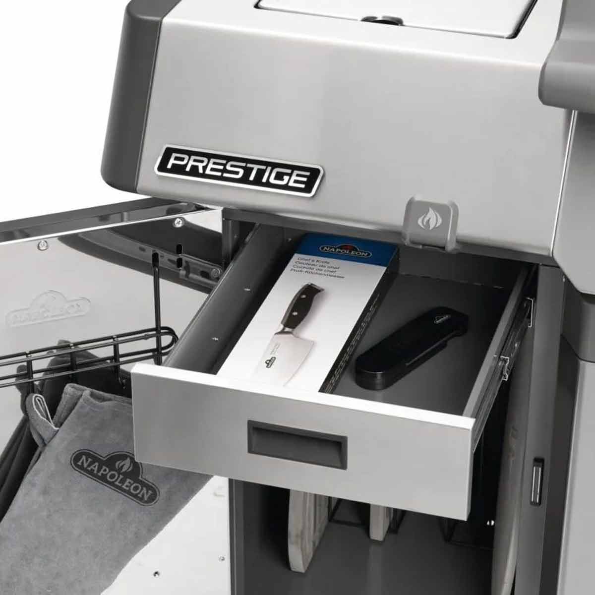 Napoleon Prestige Seitenschrank aus Edelstahl, Schublade