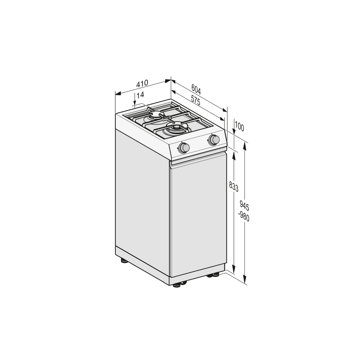 Miele Cook S 2PB – Kochmodul mit Einlegeböden