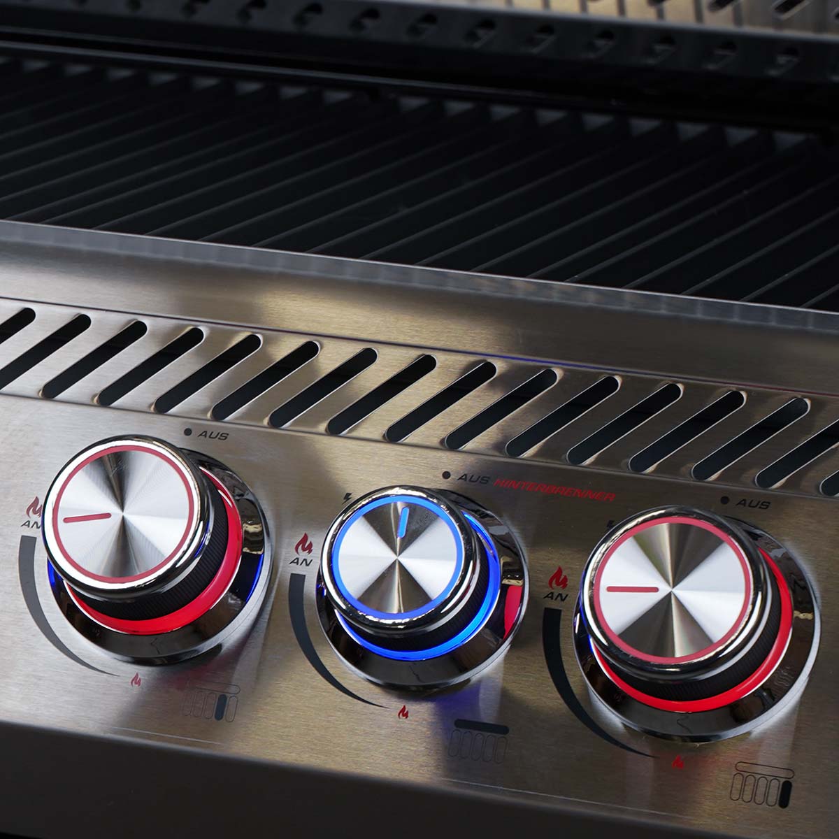 SANTOS S-518 Pro Edelstahl | Seiten- & Heckbrenner | Ready2Grill Bundle