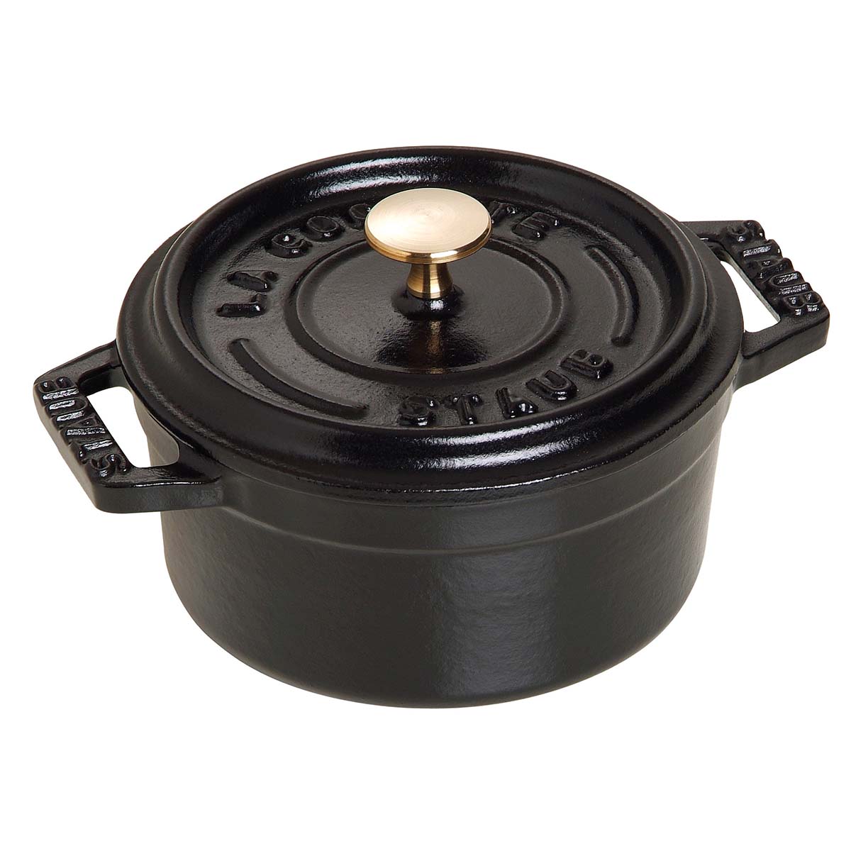 ST La Cocotte Mini Cocotte Gusseisen, 10 cm, schwarz