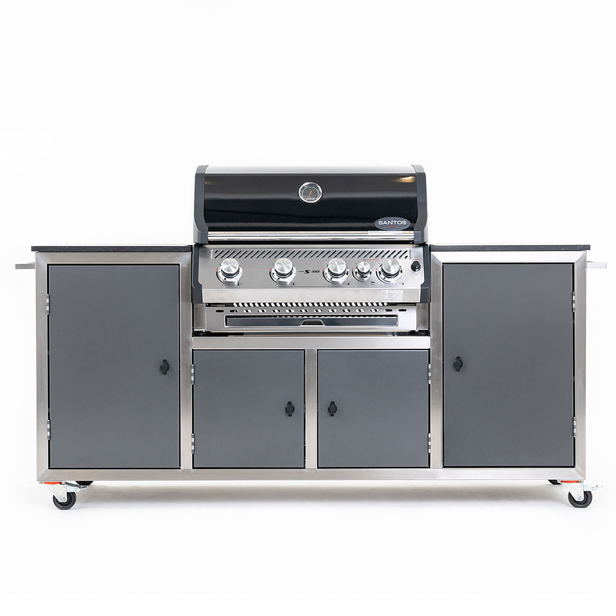 INDRAdesign Blackline Gasgrillstation mit SANTOS Free S-410, anthrazit