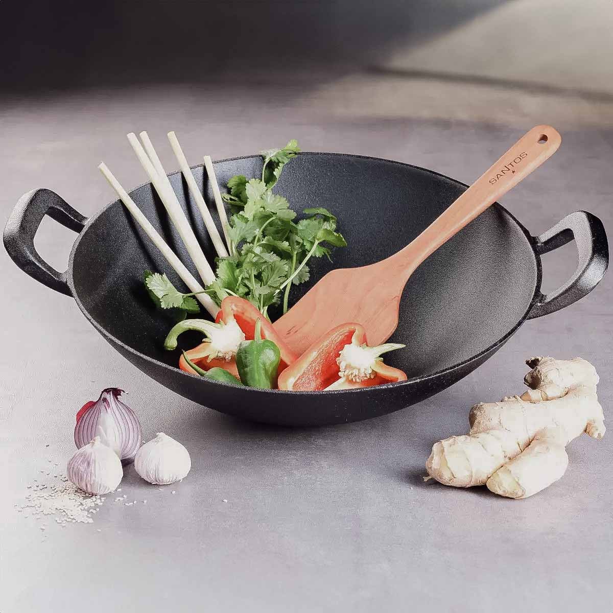 SANTOS Holzwender Spatula | Spachtel aus Kirschholz | Retoure