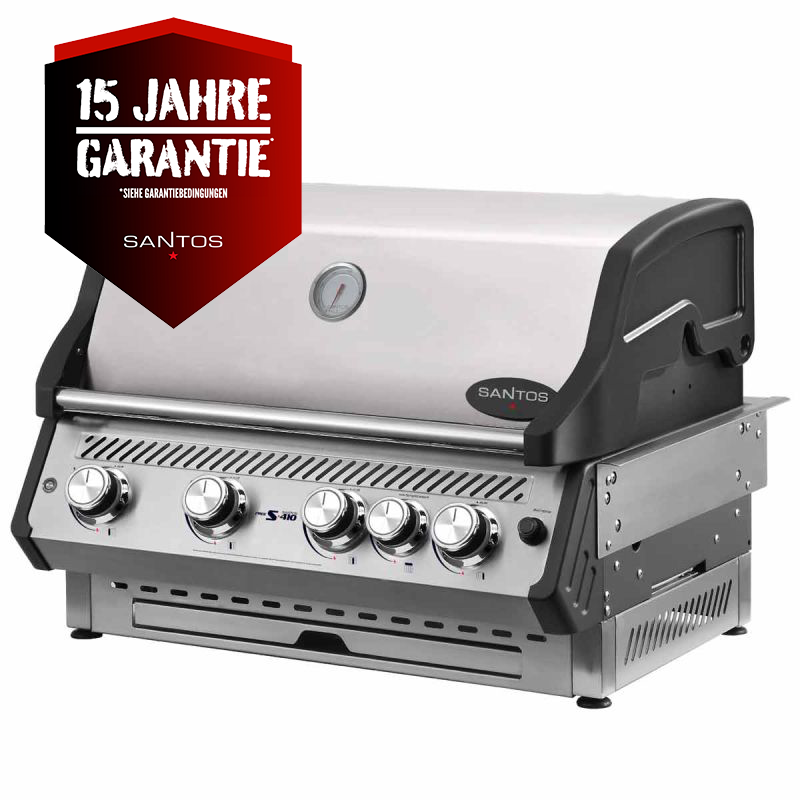 SANTOS Free S-410 PRO Einbaugrill | Heckbrenner | Edelstahl