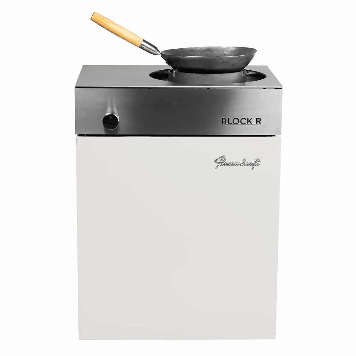 Flammkraft Block R | Gen. 5 | Wokbrenner | Elfenbeinweiß