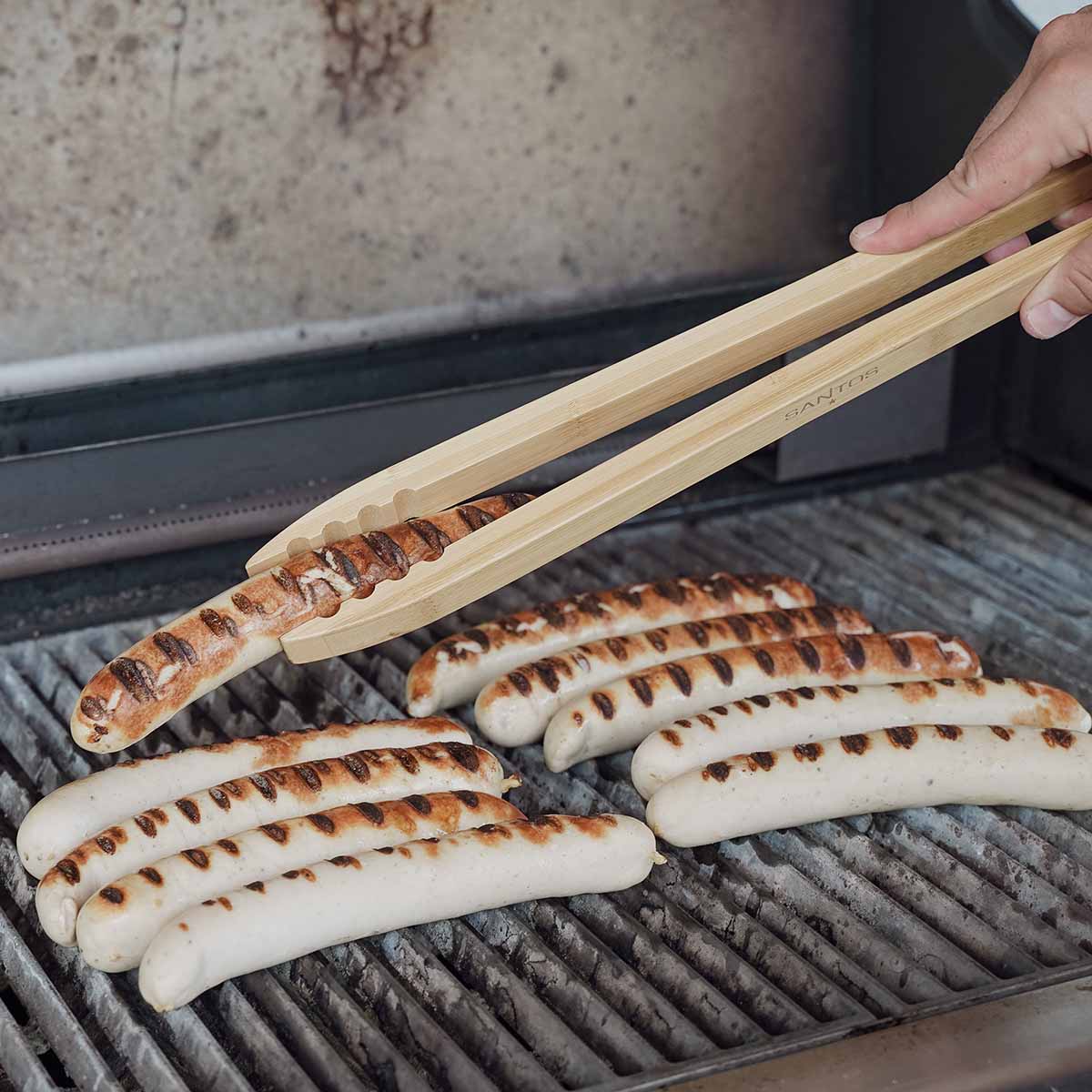 SANTOS Grillzange aus Bambusholz | 60 cm