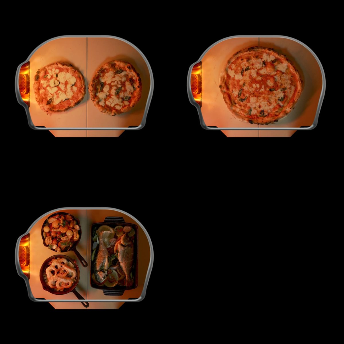 Gozney Pizzaofen Dome Gen 2.0 | Cremeweiß Grillfläche Möglichkeiten drei Stück