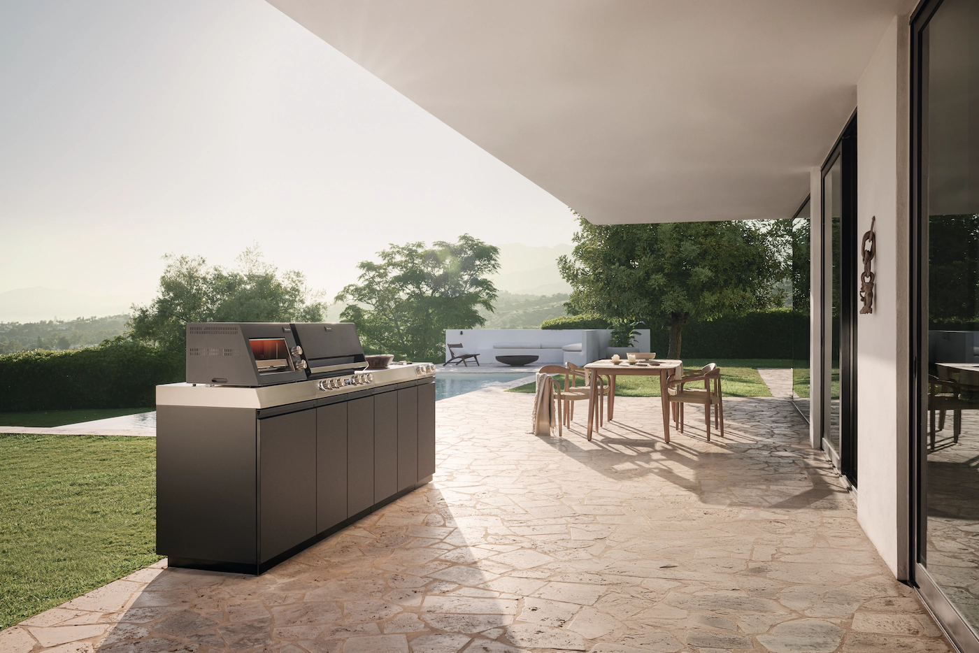 Miele Fire Pro L 4 PB – 4 Brenner und Regalboden – Gasgrill