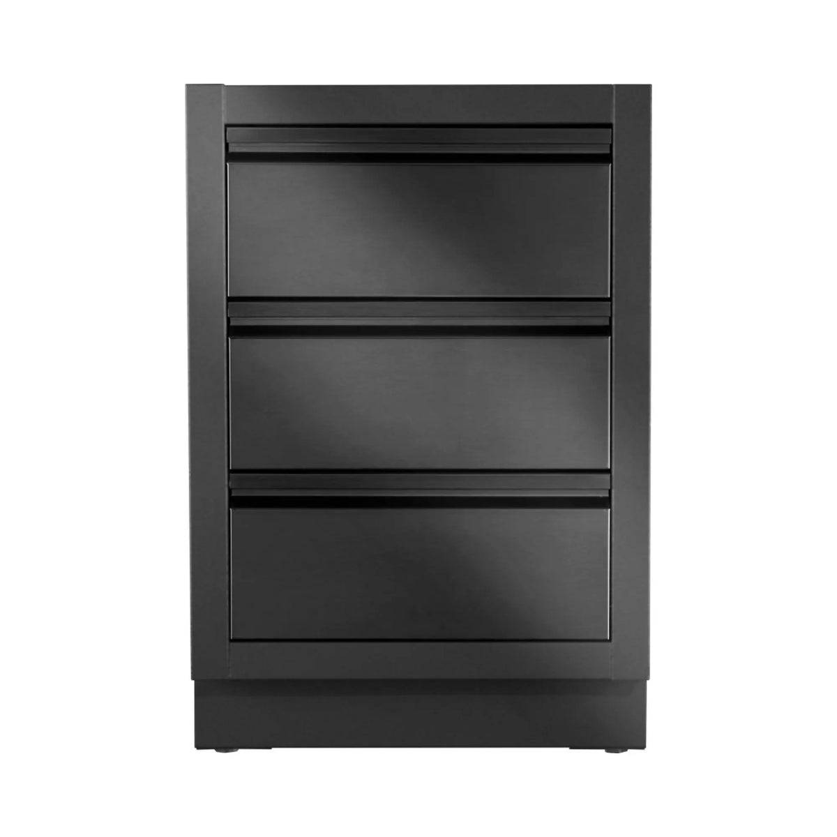 Napoleon Oasis 2er Schubladenschrank mit Blende, mattschwarz