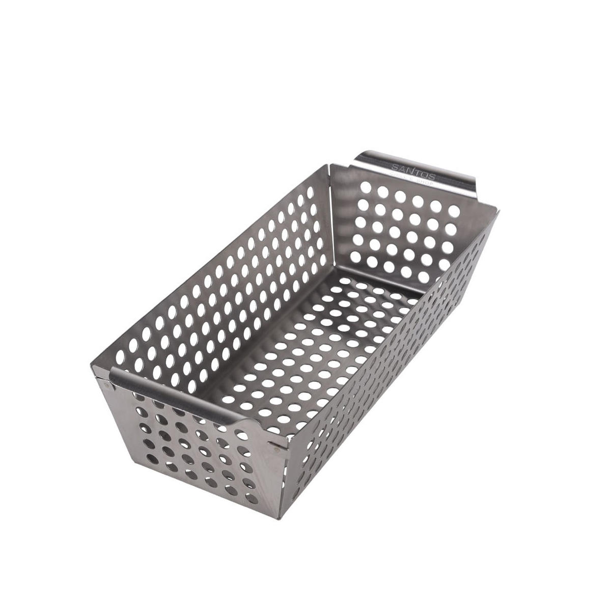 SANTOS Gemüsekorb S / Grillwok Edelstahl 31,5 x 13,5 x 7,7 cm SANTOS Gemüsekorb S / Grillwok Edelstahl 31,5 x 13,5 x 7,7 cm