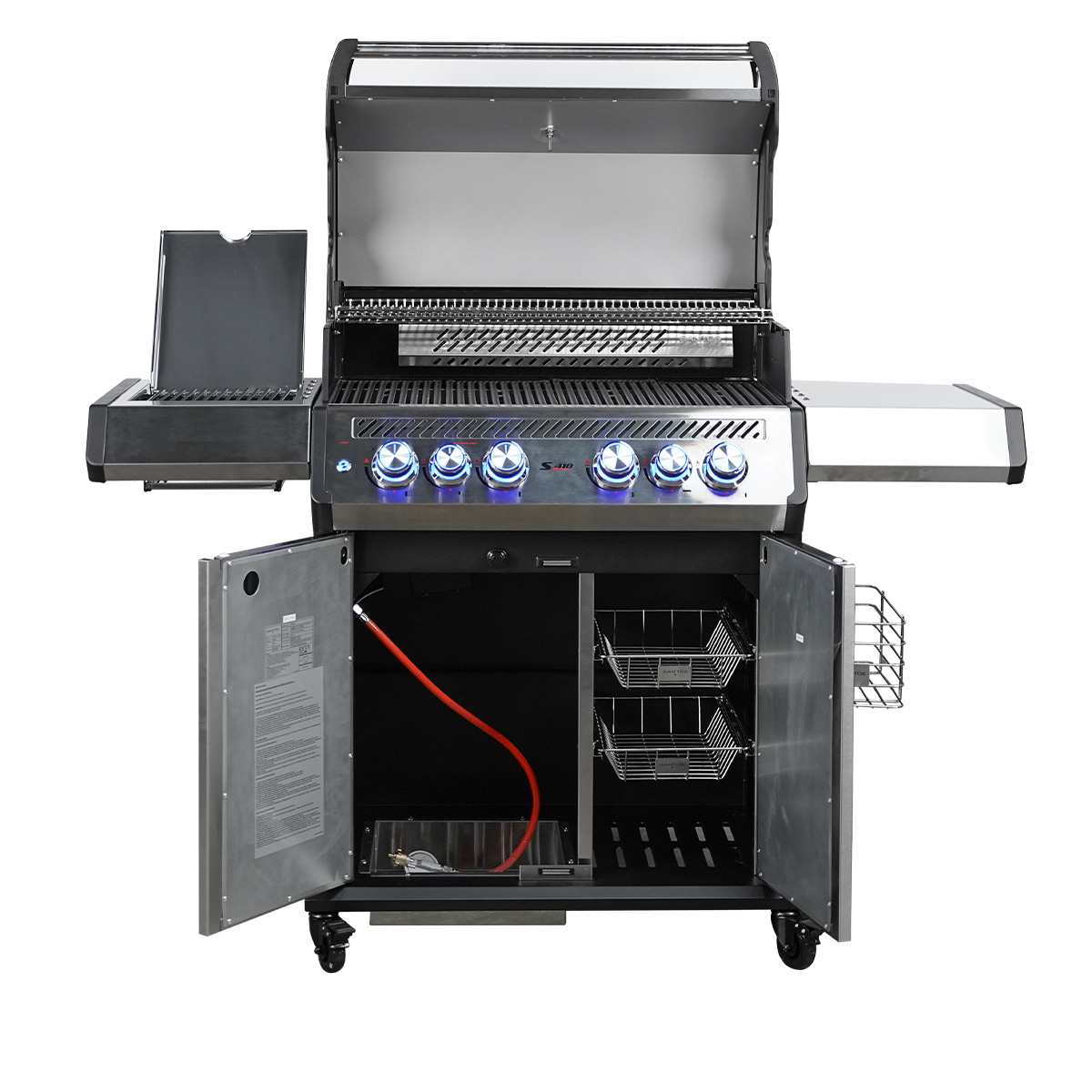 SANTOS S-418 Pro Edelstahl I Seiten- & Heckbrenner