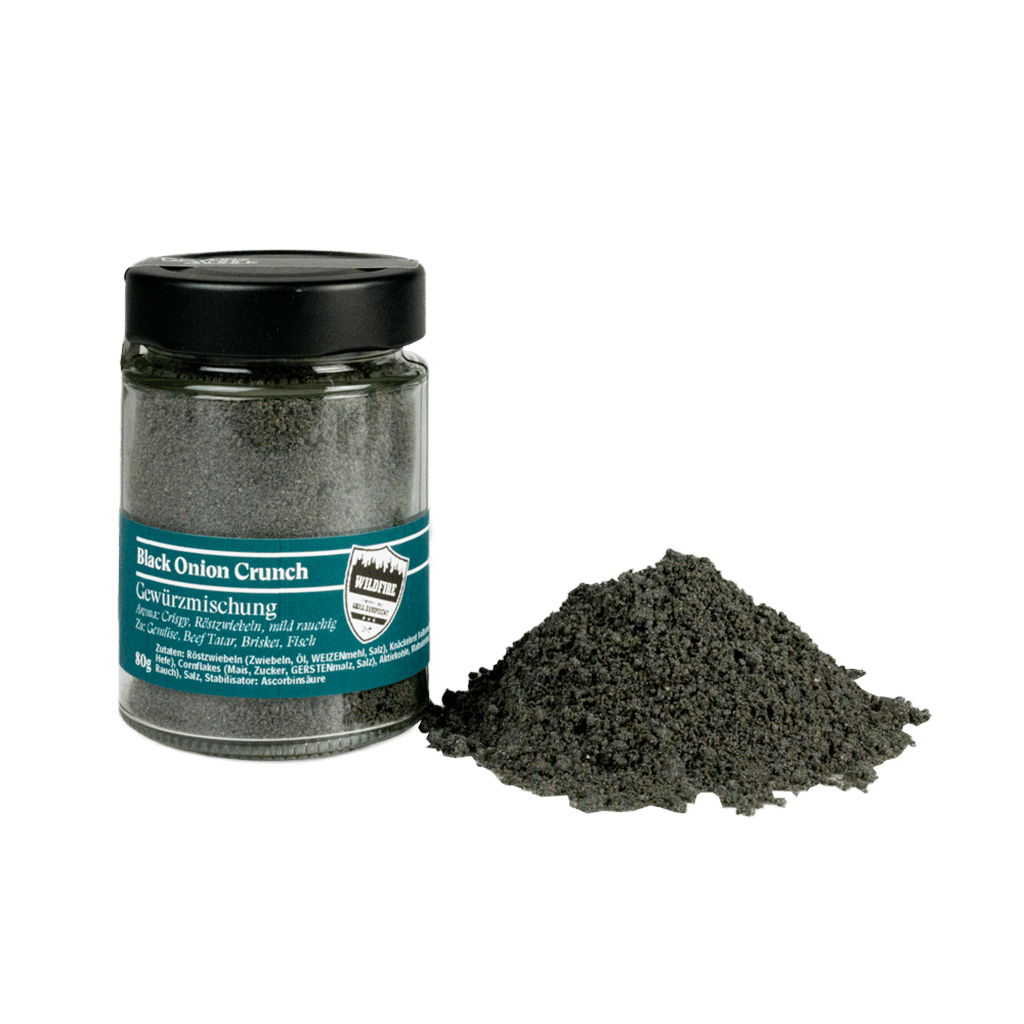 Big Green Egg Black Onion Crunch – Knuspriges Umami-Topping für Grill, BBQ und Küche