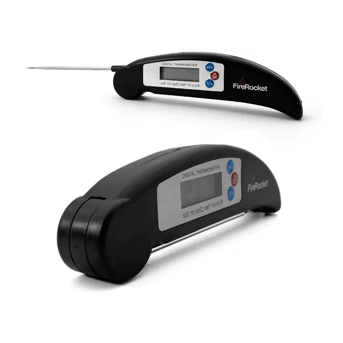 FireRocket BBQ Thermometer, Digital, Klappbar FireRocket BBQ Thermometer, Digital, Klappbar