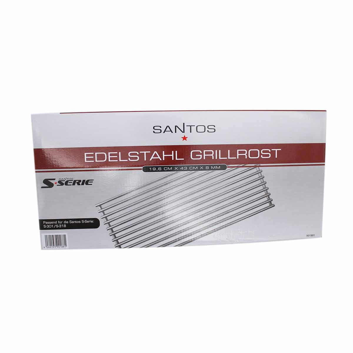 SANTOS Edelstahlrost 8 mm für S 301
