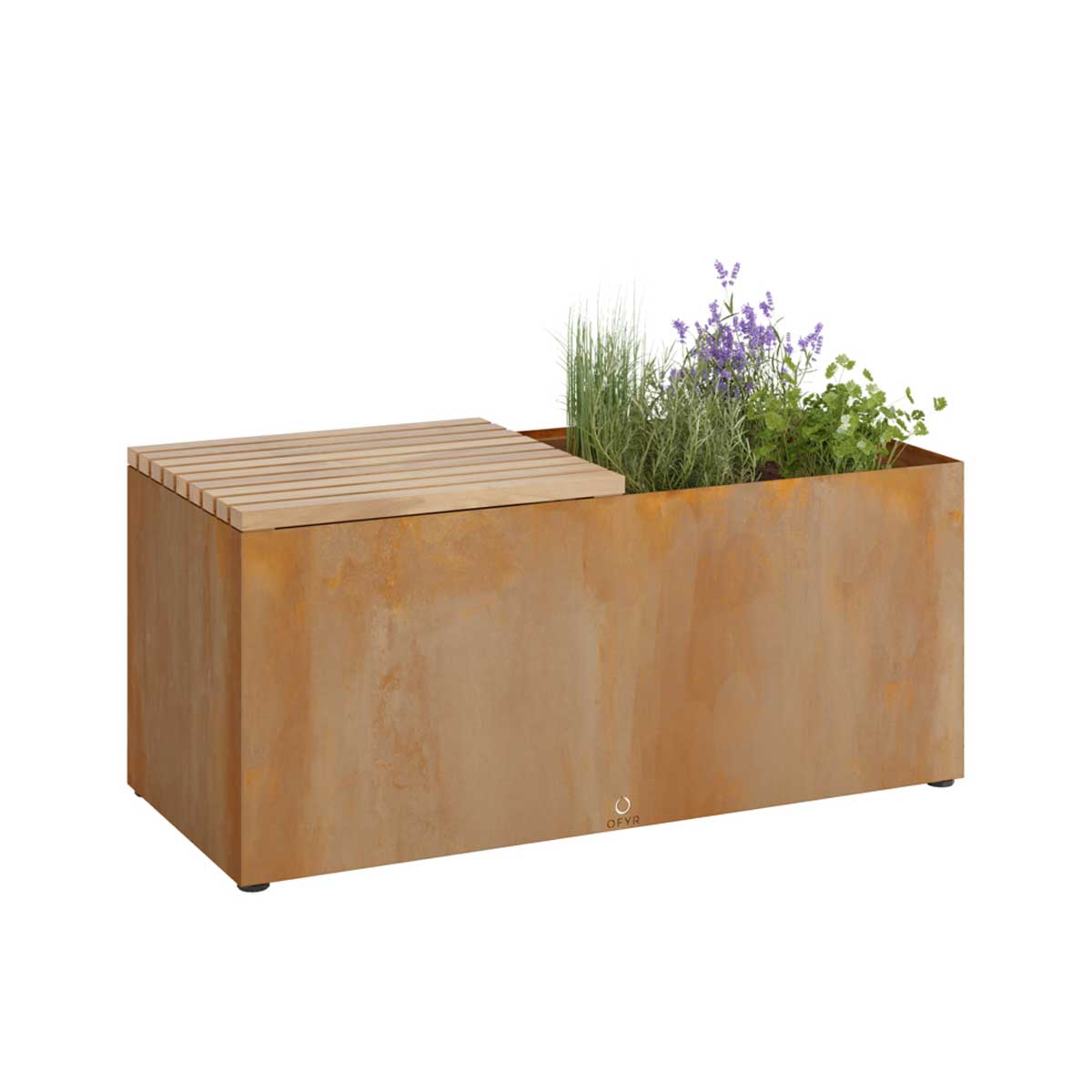 OFYR Herb Garden Bench Corten Sitzbank