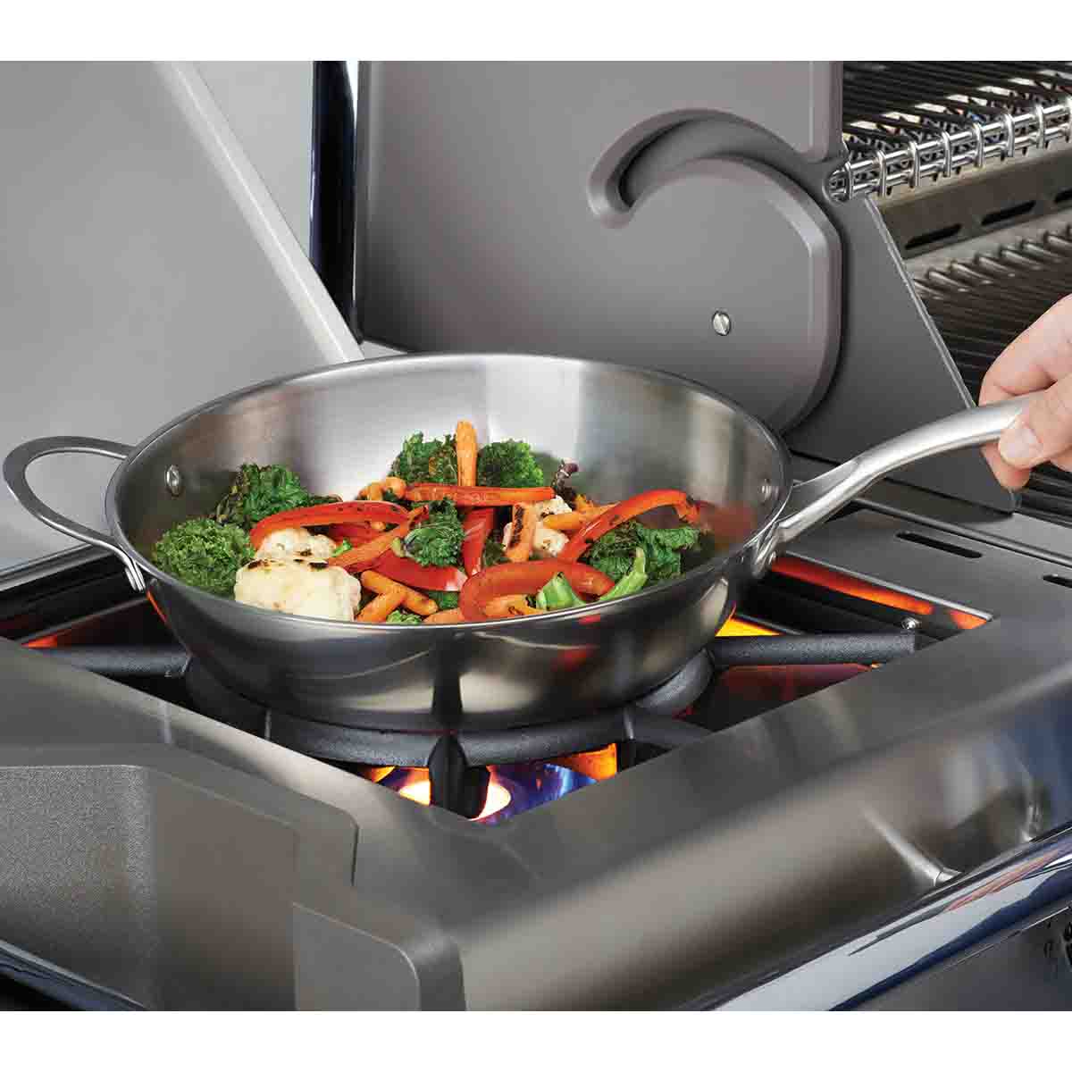 Napoleon 12" Wok aus Edelstahl