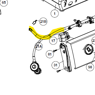 Broil King Seitenbrennerschlauch ROYAL, SIGNET, SOVEREIGN, MONARCH