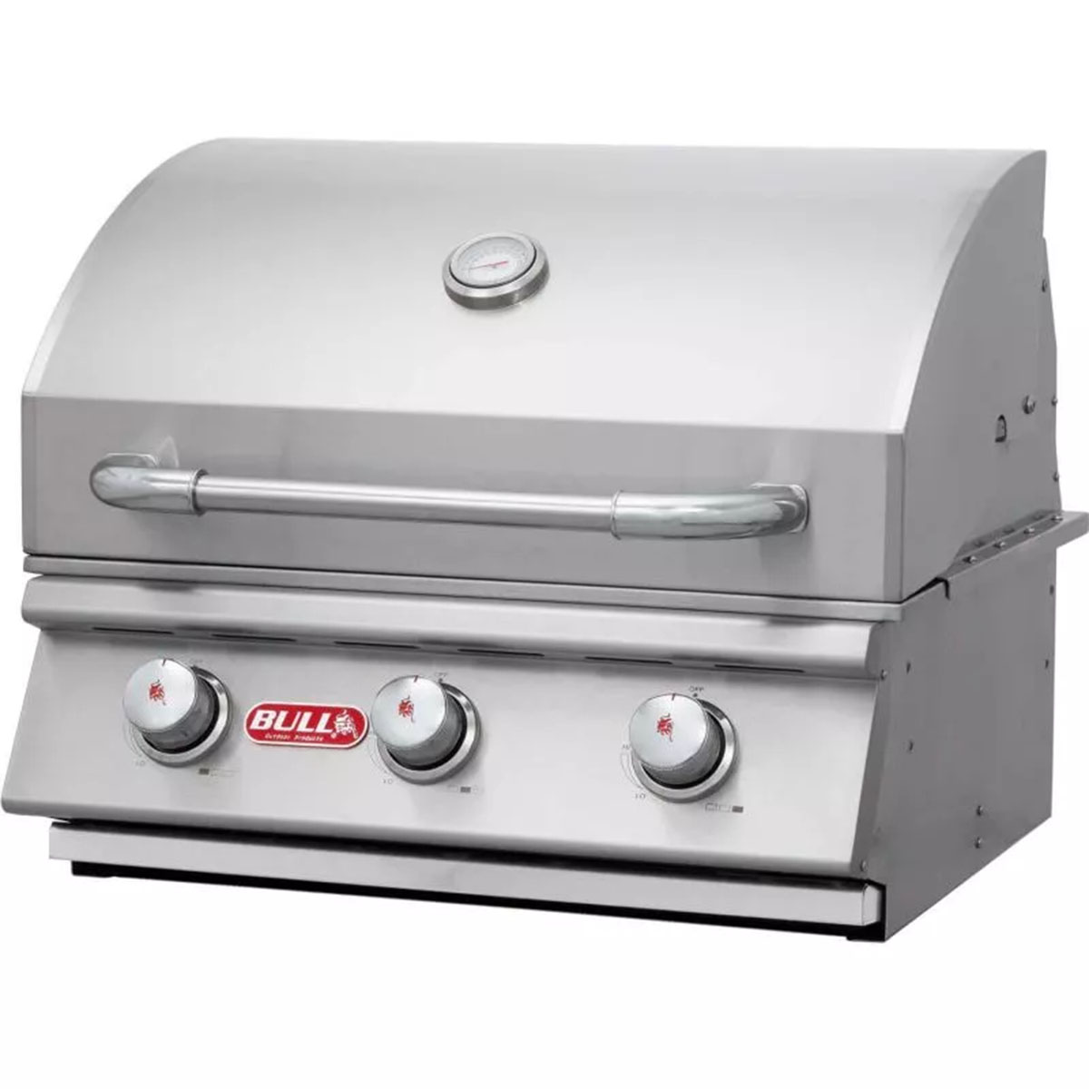 Bull Steer Einbau Gasgrill | 3 Brenner | Edelstahl