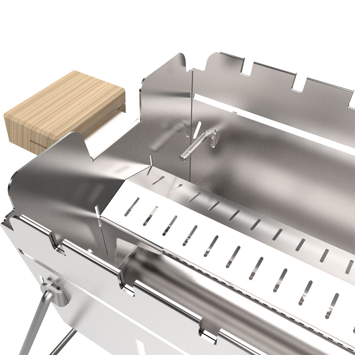 Knister Gasgrill Hero – tragbarer Dual Fuel Edelstahl-Grill Knister Gasgrill Hero – tragbarer Dual Fuel Edelstahl-Grill