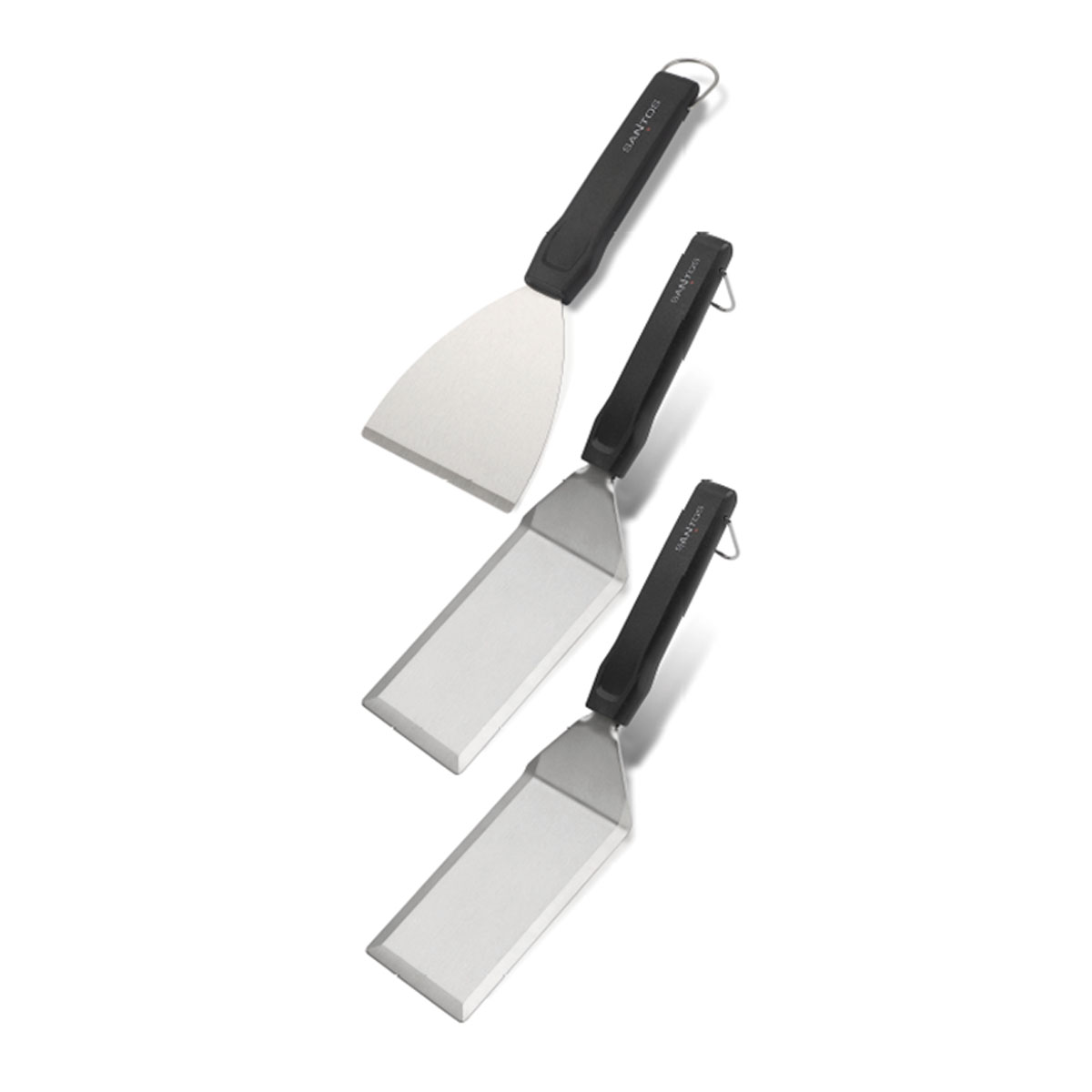 SANTOS Spachtel-Set Plancha Erstausrüstung 3-teilig, Edelstahl SANTOS Spachtel-Set Plancha Erstausrüstung 3-teilig, Edelstahl