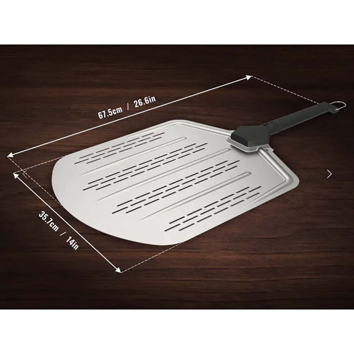Witt | Pizzaschieber Aluminium | perforiert 14"/36 cm
