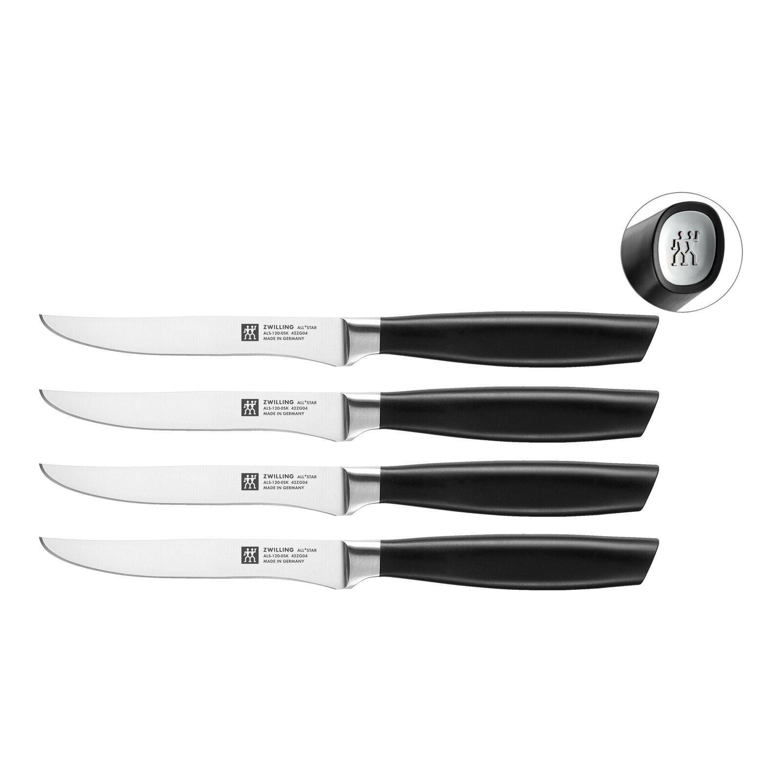ZWALS24 Steak set 4 silver