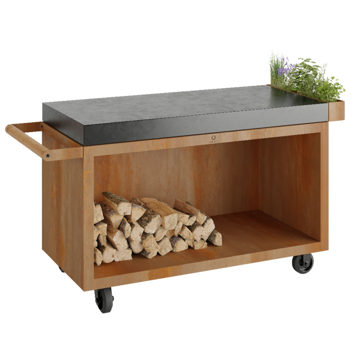 OFYR Mise en Place Table Corten 135 PRO Keramik Dunkelgrau OFYR Mise en Place Table Corten 135 PRO Keramik Dunkelgrau